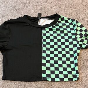 Women’s checkered crop top